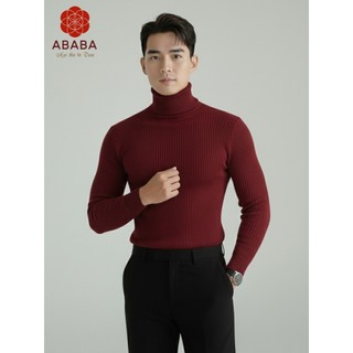 Áo len cổ lọ nam Hàn Quốc ABABA Ôm body Len tăm Quảng Châu mềm mịn đẹp ABABA loketam-200