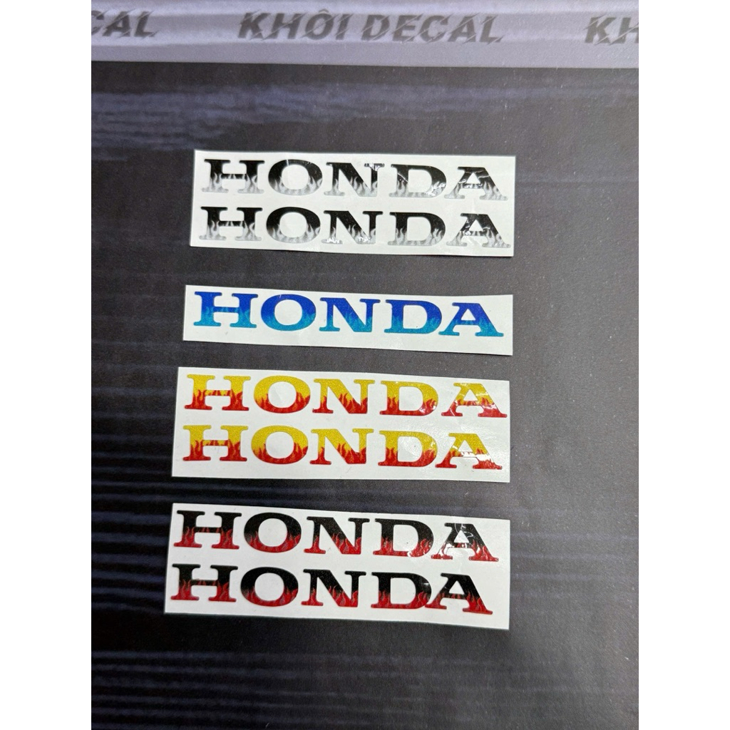 Tem Honda lốc máy các dòng xe Honda phản quang 3M chính hãng(1 tem)