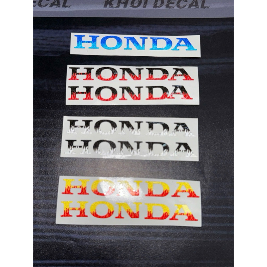 Tem Honda lốc máy các dòng xe Honda phản quang 3M chính hãng(1 tem)