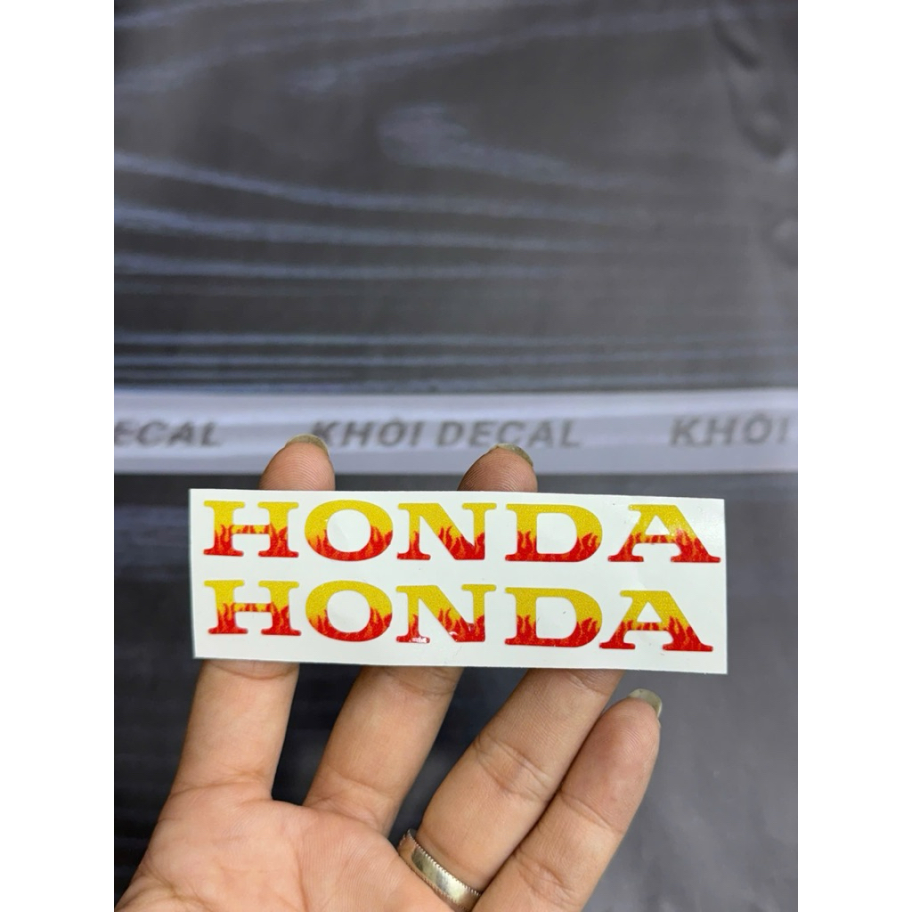 Tem Honda lốc máy các dòng xe Honda phản quang 3M chính hãng(1 tem)