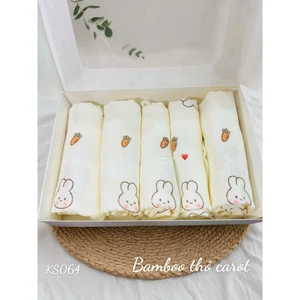 sét 5 khăn sữa sợi tre cao cấp cho bé