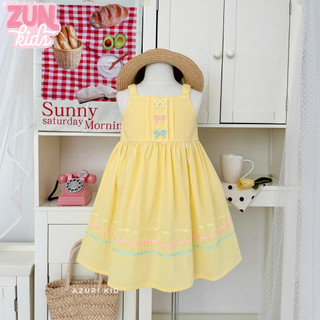 Váy Dây Bé Gái Pastel AZD543 – Váy Đính Nơ Ngọt Ngào, Đi Tiệc – Đi Chơi