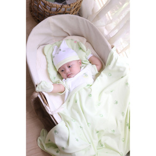 M&B (0-12M) Bộ quần áo cộc tay Củ Cải Xanh Bơ chất cotton mềm mịn, thoáng mát thấm hút mồ hôi tốt