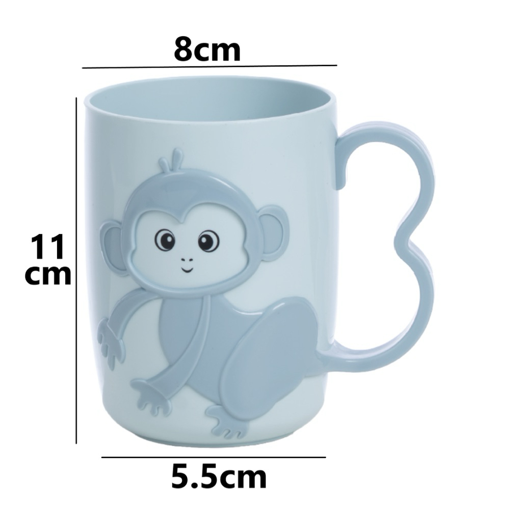 Cốc, Ly khỉ 2 màu 450ml nhựa VIỆT NHẬT 6285 - Cho bé uống nước, đánh răng, decor AMIZIN