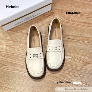 Giày lười nữ da mềm cao cấp PD-L18 fullbox bản QC xịn xò - Giày loafer nữ thời trang