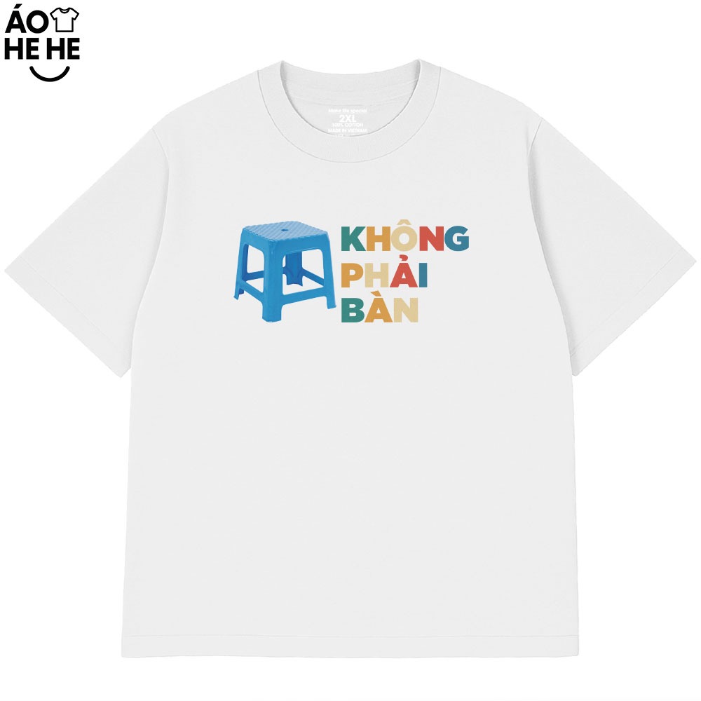 Áo Chữ Hài Hước Không Phải Bàn Câu Nói Text Văn Phòng Công Sở Form Rộng Cotton 230gsm