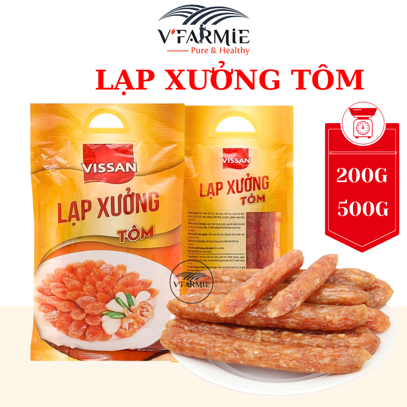 Lạp xưởng tôm Vissan 200g/500g