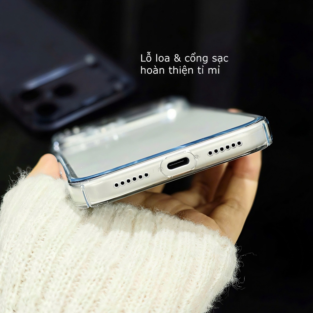 Ốp MEMUMI lưng trong cứng viền cứng siêu mỏng không ố bảo vệ camera cho ip 17 16 15 14 13 pro promax plus air