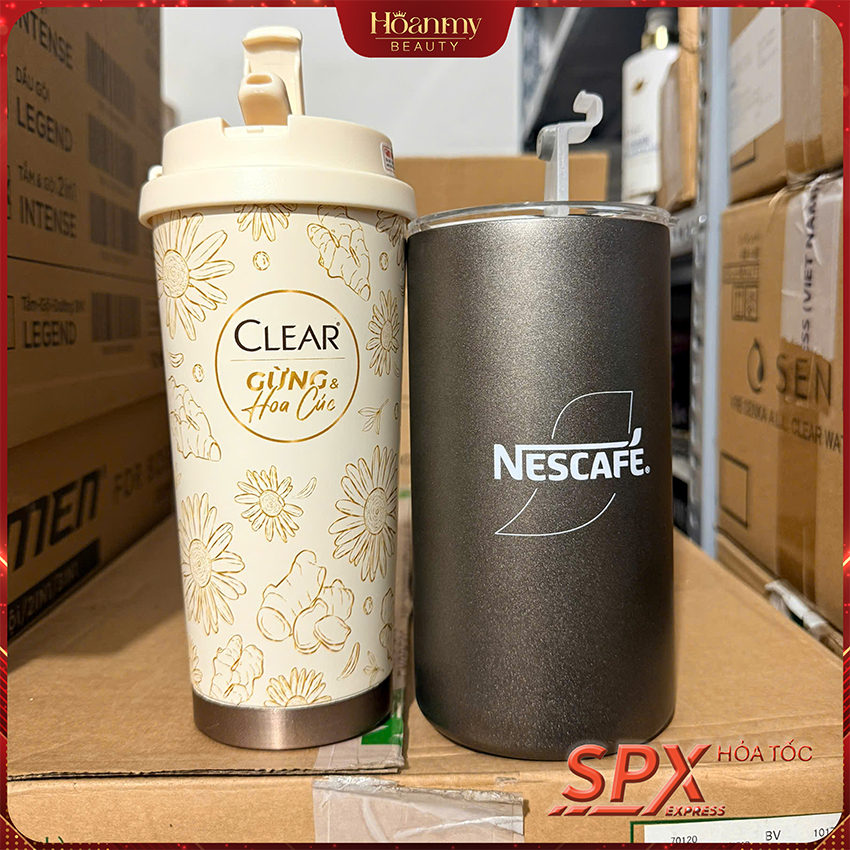 Ly Giữ Nhiệt Cao Cấp 600ml,  Chất Liệu Inox 304 giữ lạnh tới 12h, Nắp Chống Rỉ