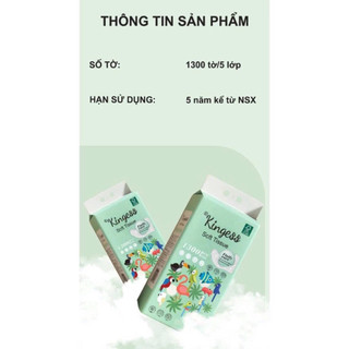 [ COMBO 6 BỊCH ] 1300TỜ/BỊCH KHĂN GIẤY RÚT TREO TƯỜNG KINGESS.