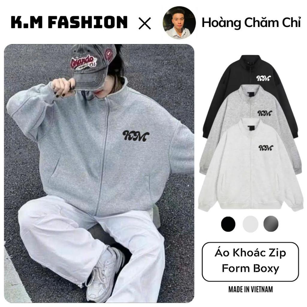 [RẺ VÔ ĐỊCH] Áo Khoác Zip Nam Nữ Form Boxy Rộng Rãi Viralwear Unisex Chất Nỉ 2 Da Phong Cách