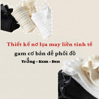Set 5 Đôi Tất Công Chúa Lolita Cổ Ren Bèo Nơ Lụa Mềm Mại Siêu Điệu Phong Cách Tiểu Thư Bé Gái te155