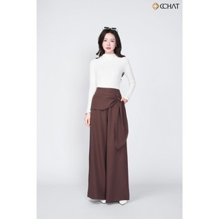 Quần Ống Rộng 𝐂𝐂𝐇𝐀𝐓 Dáng Suông Elave Drape Chất Liệu Tuytsi Cao Cấp 25QDS2017ST