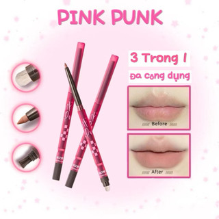 Bút vẽ bọng mắt 2 đầu PinkPunk chì kẻ bọng mắt viền môi PinkPunk 3in1 chì kẻ bọng mắt đa năng