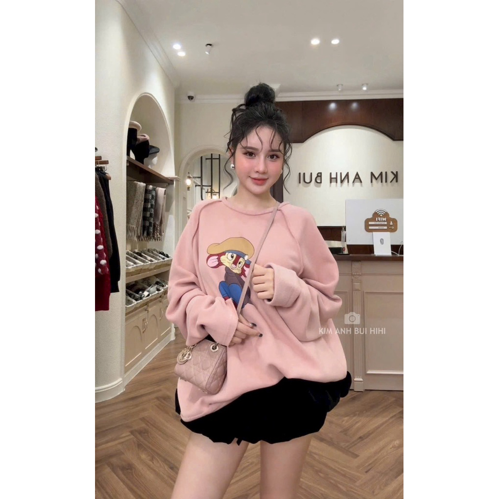 Chân váy nhung bí phồng nơ kim anh bùi