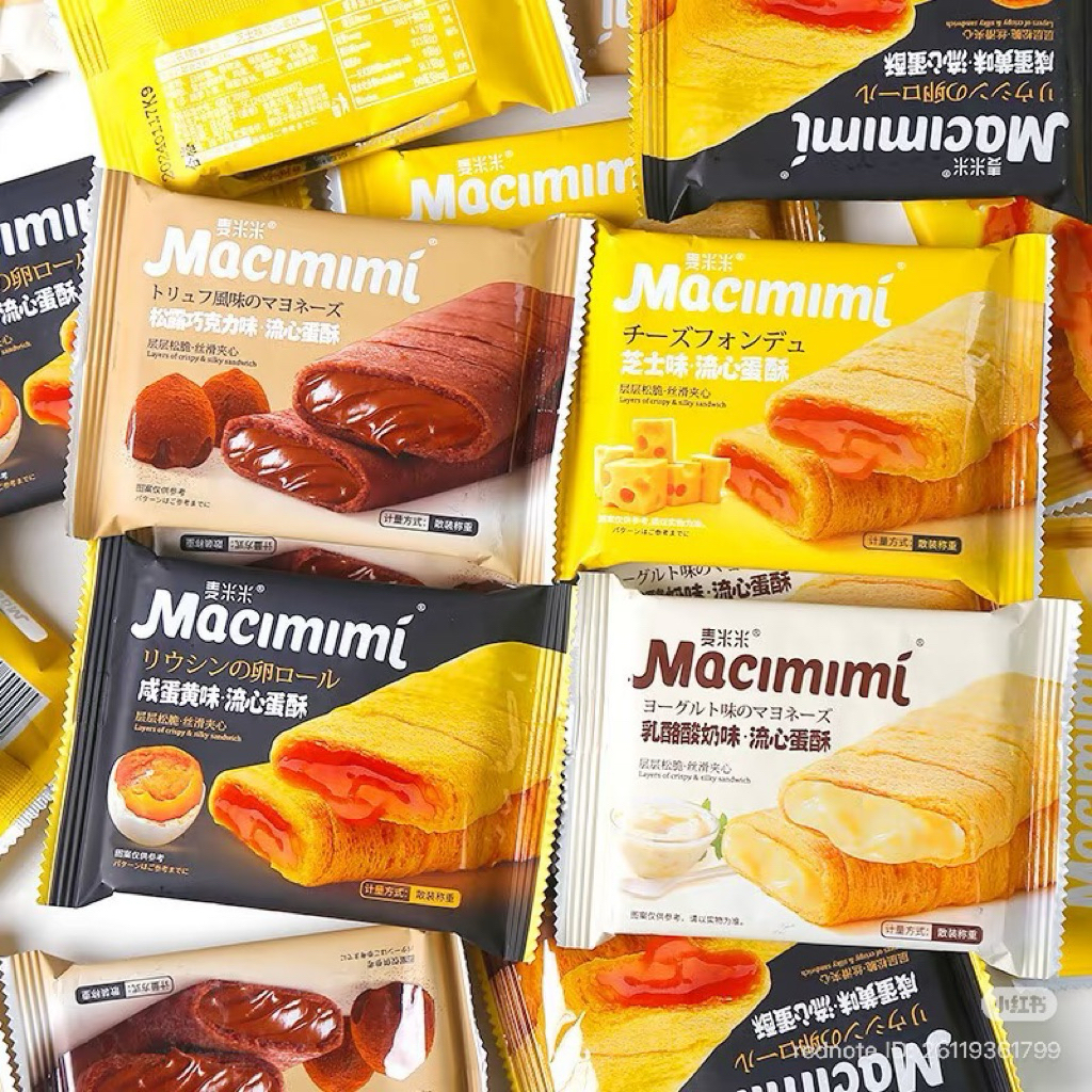 500g Bánh Xốp Macimimi 5 vị ít ngọt, giòn tan siêu ngon
