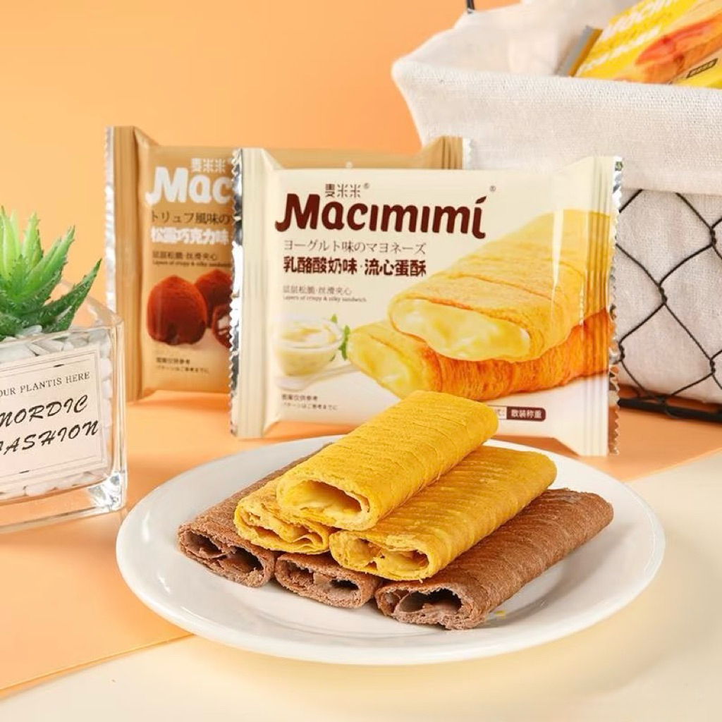 500g Bánh Xốp Macimimi 5 vị ít ngọt, giòn tan siêu ngon