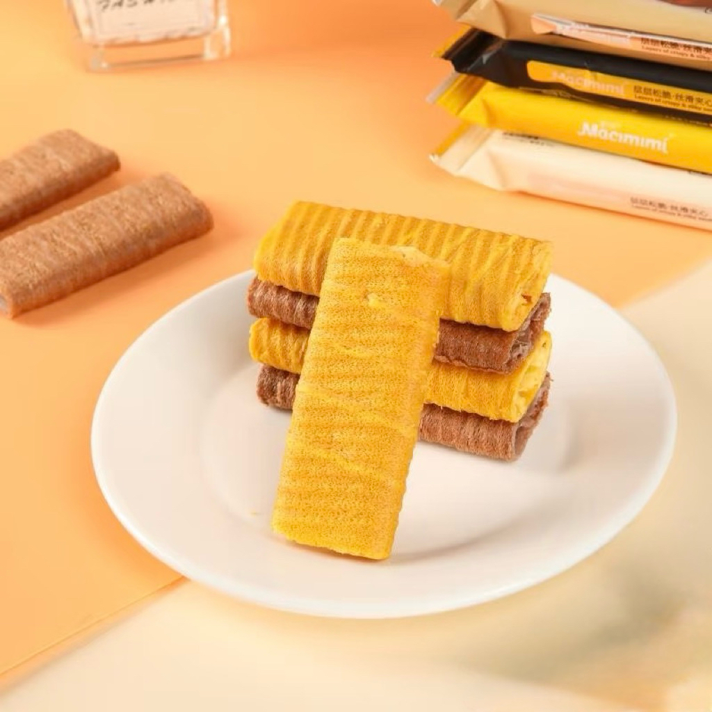 500g Bánh Xốp Macimimi 5 vị ít ngọt, giòn tan siêu ngon