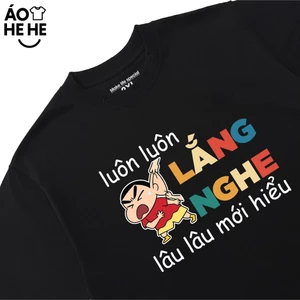 Áo thun In Chữ Hài Hước Luôn Luôn Lắng Nghe Câu Nói Text Văn Phòng Công Sở Cotton 230gsm