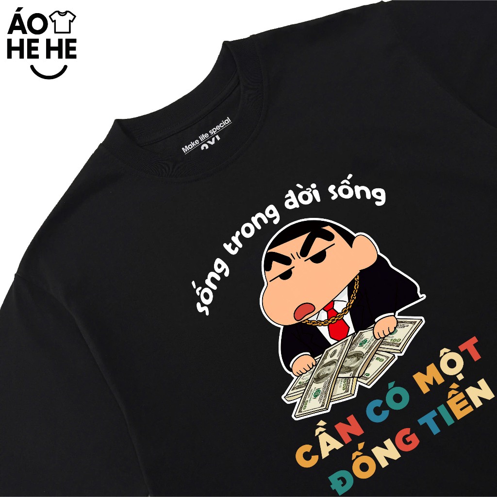 Áo thun In Chữ Hài Hước Cần Có Một Đống Tiền Câu Nói Text Văn Phòng Công Sở Cotton 230gsm