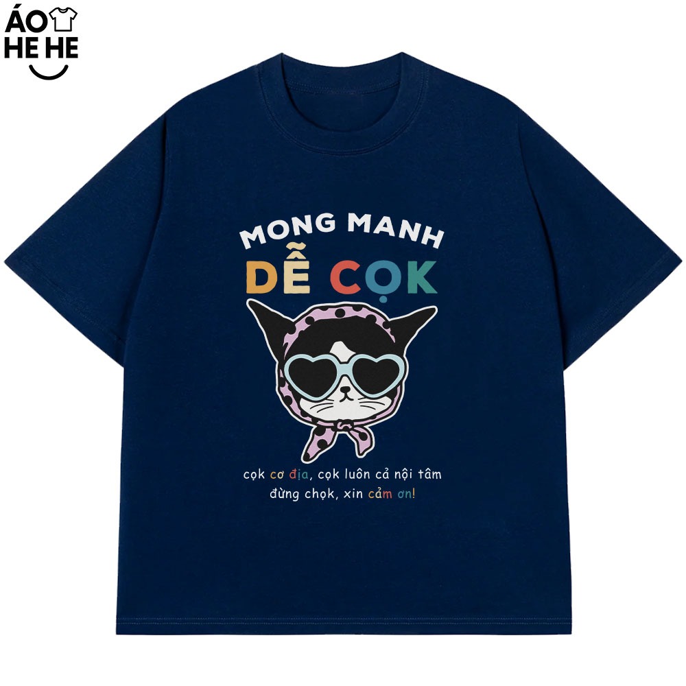 Áo In Chữ Hài Hước Mong Manh Dễ Cọc Câu Nói Text Vui Nhộn Dễ Thương Form Rộng Cotton 230gsm