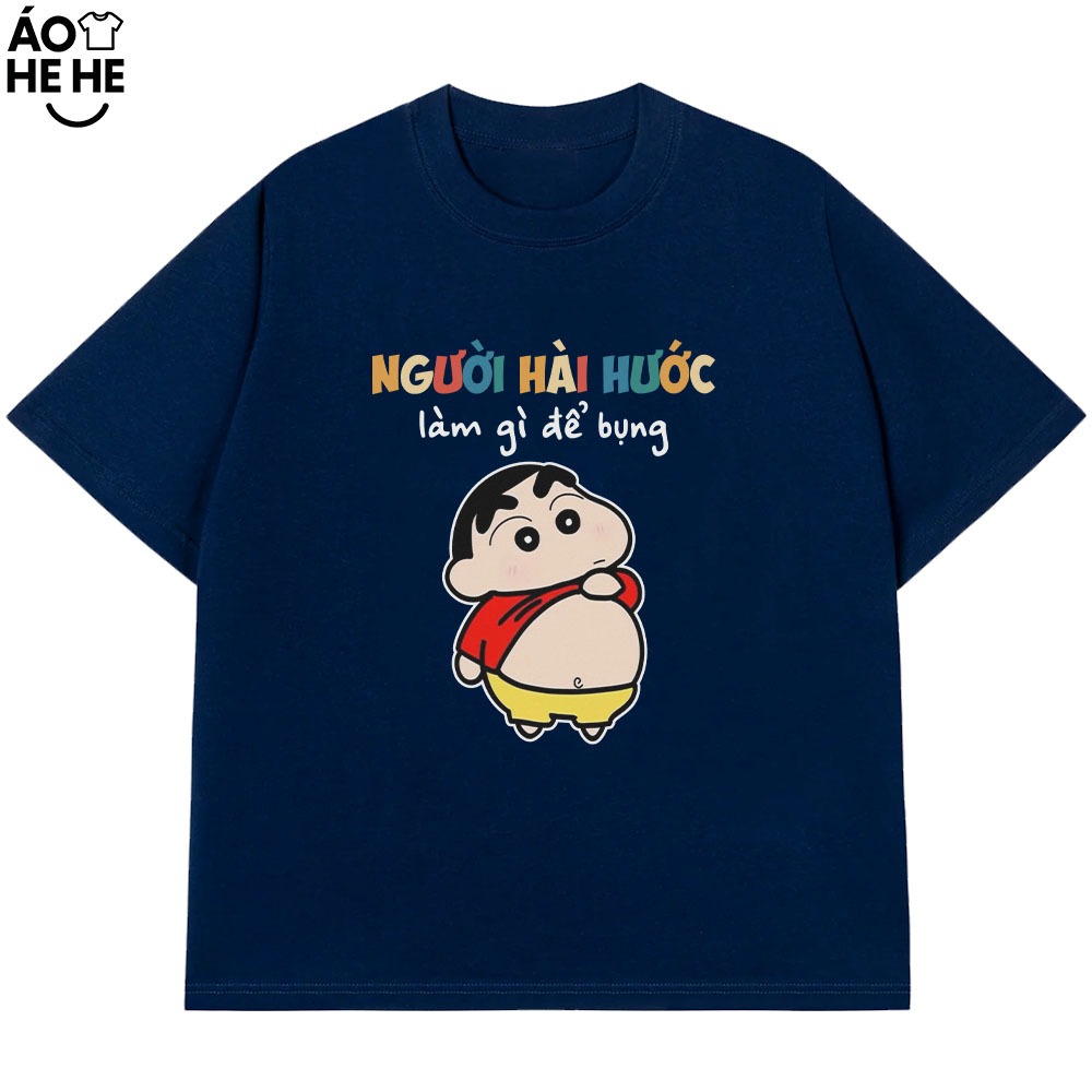 Áo In Chữ Hài Hước Người Hài Hước Làm Gì Để Bụng Câu Nói Text Vui Nhộn Dễ Thương Form Rộng Cotton 230gsm