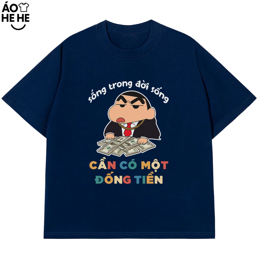 Áo thun In Chữ Hài Hước Cần Có Một Đống Tiền Câu Nói Text Văn Phòng Công Sở Cotton 230gsm
