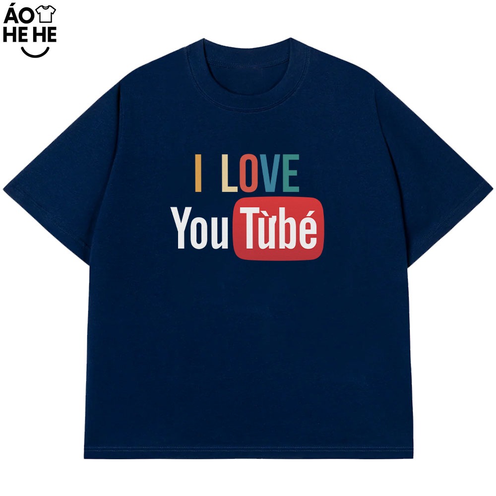 Áo In Chữ Hài Hước I Love You Từ Bé Câu Nói Text Vui Nhộn Dễ Thương Form Rộng Cotton 230gsm