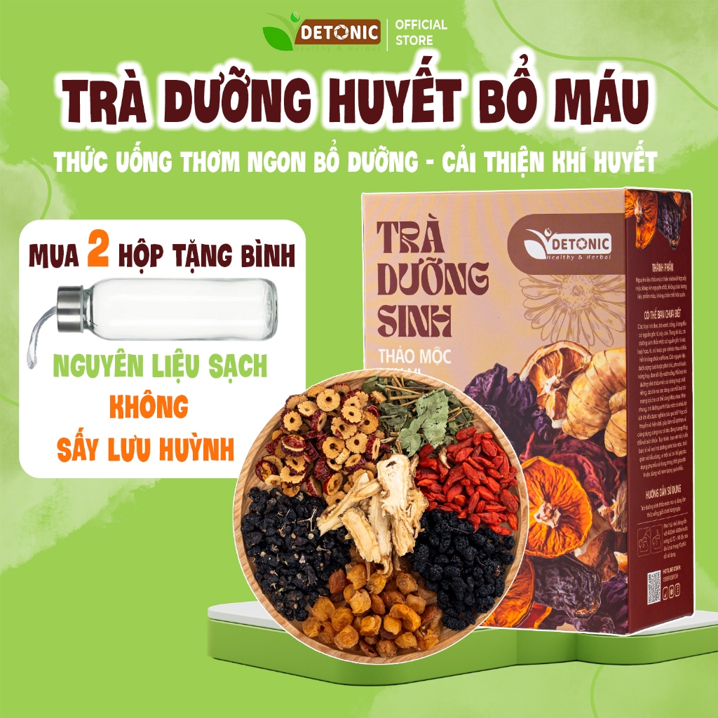 Review trà dưỡng huyết DETONIC: Thành phần nổi bật, cách dùng và lưu ý thực tế