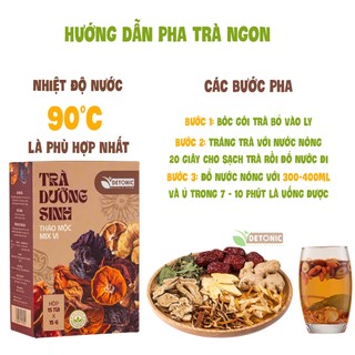 Trà dưỡng tỳ vị DETONIC hỗ trợ tiêu hóa, tăng cường hấp thu dinh dưỡng, giảm ợ hơi đầy bụng, ăn uống không ngon miệng