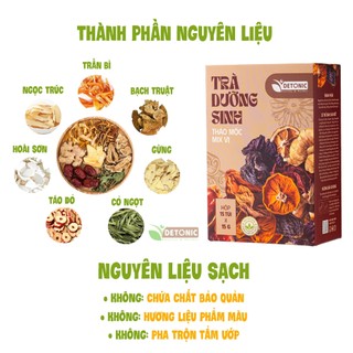 Trà dưỡng tỳ vị DETONIC hỗ trợ tiêu hóa, tăng cường hấp thu dinh dưỡng, giảm ợ hơi đầy bụng, ăn uống không ngon miệng