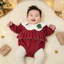 Bodysuit bé gái 2 Lớp Ấm Áp Đồ Giáng Sinh Baby Dễ Thương Cho Bé Tiệm Nhà Bơ 5-11kg