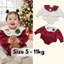 Bodysuit bé gái 2 Lớp Ấm Áp Đồ Giáng Sinh Baby Dễ Thương Cho Bé Tiệm Nhà Bơ 5-11kg