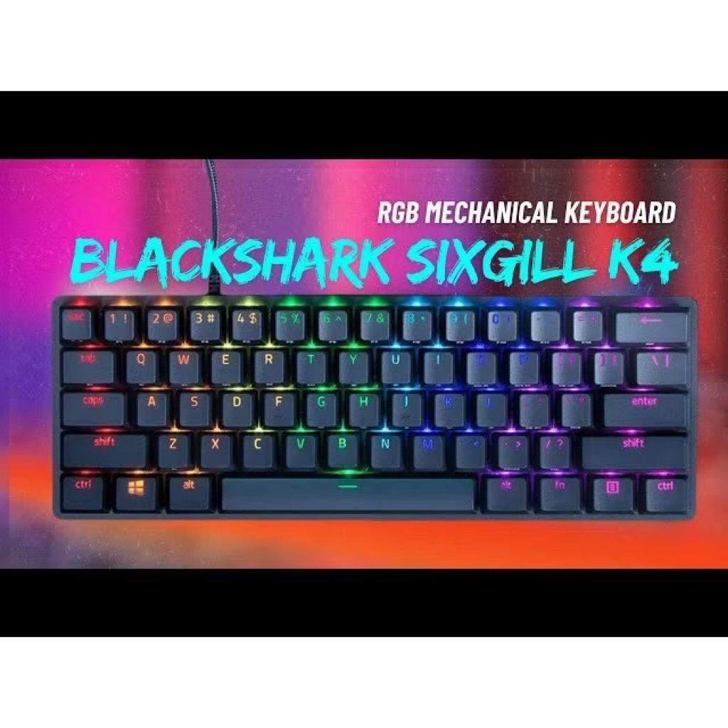 Bàn phím cơ Gaming Black Shark K4 LED RGB - Plate kim loại  -  kết nối TypeC tháo rời | BigBuy360 - bigbuy360.vn