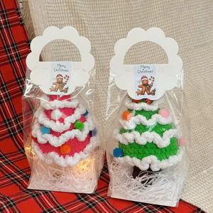 Quà Tặng Noel Giáng Sinh Cây Thông Len Đế Gỗ Nhung Đũa Khổng Lồ Handmade by Haste Dễ Thương Unisex Độc Đáo Christmas
