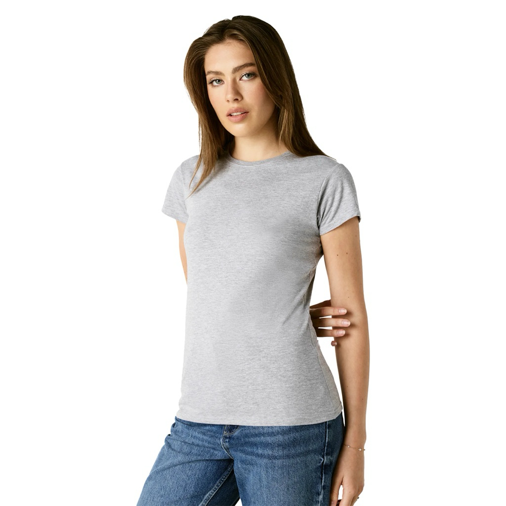 GILDAN - Áo Thun Trơn Chính Hãng từ Mỹ 100% Cotton Cao Cấp Mềm Mại Thoáng Mát, Áo Phông Nữ Body Rộng Oversize