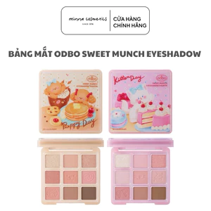 Bảng Phấn Mắt Odbo 9 Ô Sweet Munch Eyeshadow Pallete Kèm Kẹp Tóc