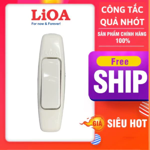 Công tắc quả nhót Lioa,công tắc treo,công tắc bật tắt,công tắc nhót,công tắc Lioa,công tắc điện,công tắc 2 cực,công tắc