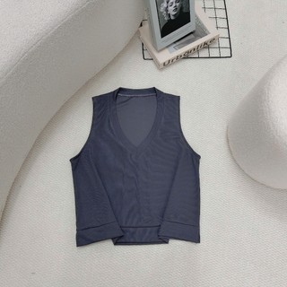 Áo Ghile Bigsize Nữ Áo Thun Cổ V Dáng Ngắn Cá Tính Phong Cách Cho Chubby 50-95kg A335