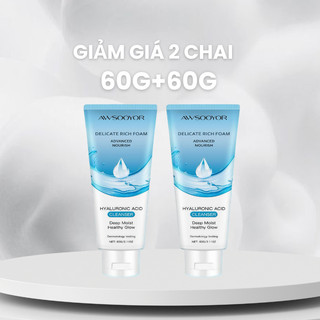 AWSOOYOR Sữa rửa mặt Amino Acid 60g làm sạch da mỗi ngày, giúp da sạch thoáng, da vẫn ẩm mịn, phù hợp mọi loại da