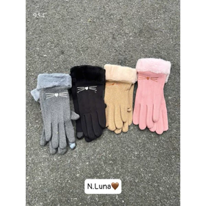 Gang tay nỉ nhung cổ lông