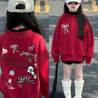 K81-[tomnaukids] Áo sweeter ĐỎ NƠ cho bé size từ 9-40Kg
