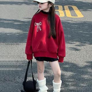 K81-[tomnaukids] Áo sweeter ĐỎ NƠ cho bé size từ 9-40Kg