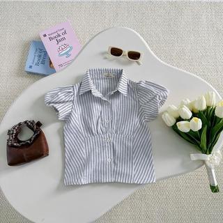 A906-[tomnaukids] Áo sơ Mi Cộc Tay bé gái size từ 9-36Kg