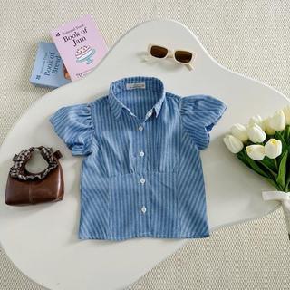 A906-[tomnaukids] Áo sơ Mi Cộc Tay bé gái size từ 9-36Kg