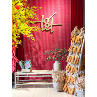 Bạckground decor trang trí Tết hiện đại, phông nền đỏ xu hướng mới