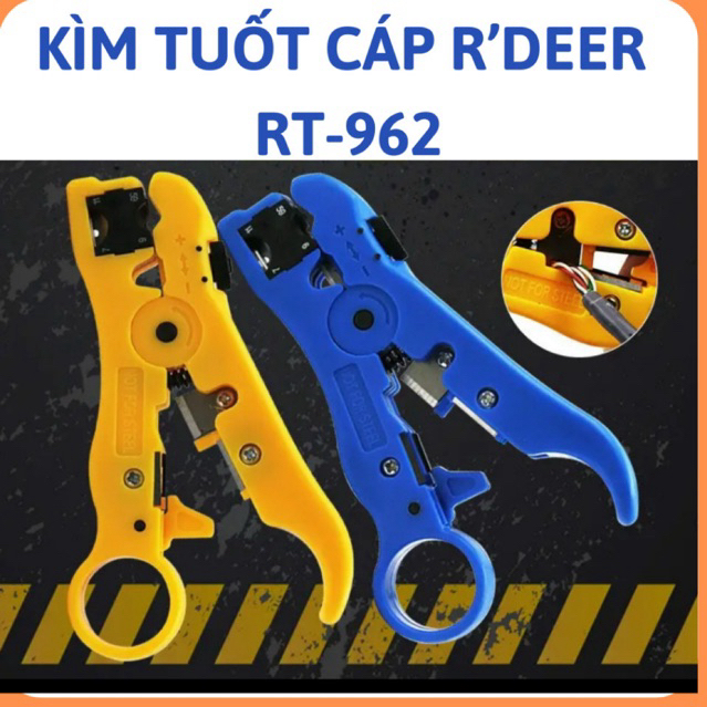 Kìm tuốt cáp Rdeer RT-962,kềm tuốt cáp,dao tuốt dây cáp mạng,kìm dây cáp,kềm dây cáp,dao cắt cáp,dao tiện cáp mạng,dao