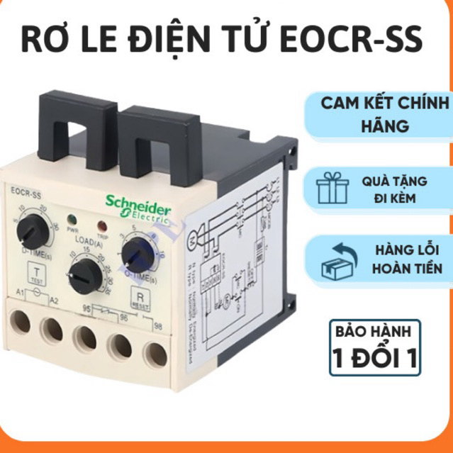 Rơ le bảo vệ dòng điện tử EOCR-SS,EOCR-SS60N440 dải dòng 5-60A,relay bảo vệ động cơ,relay điện tử,rơ le điện tử,rơ le