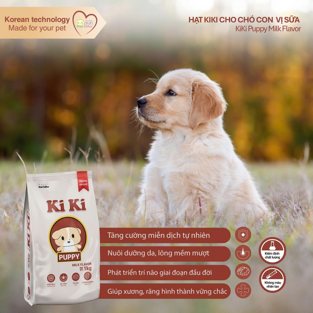 Hạt KiKi Puppy Cho Chó Con (Vị Sữa) | Shopee Việt Nam