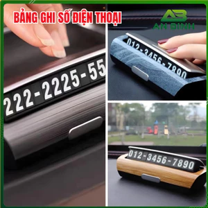 Bảng Ghi Số Điện Thoại Ô Tô YUMCHO Vân Gỗ Cao Cấp, Bảng Ghi Số Điện Thoại Để Taplo Ô Tô